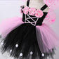 Girls Creative All-match Flower Mesh Pettiskirt Suit