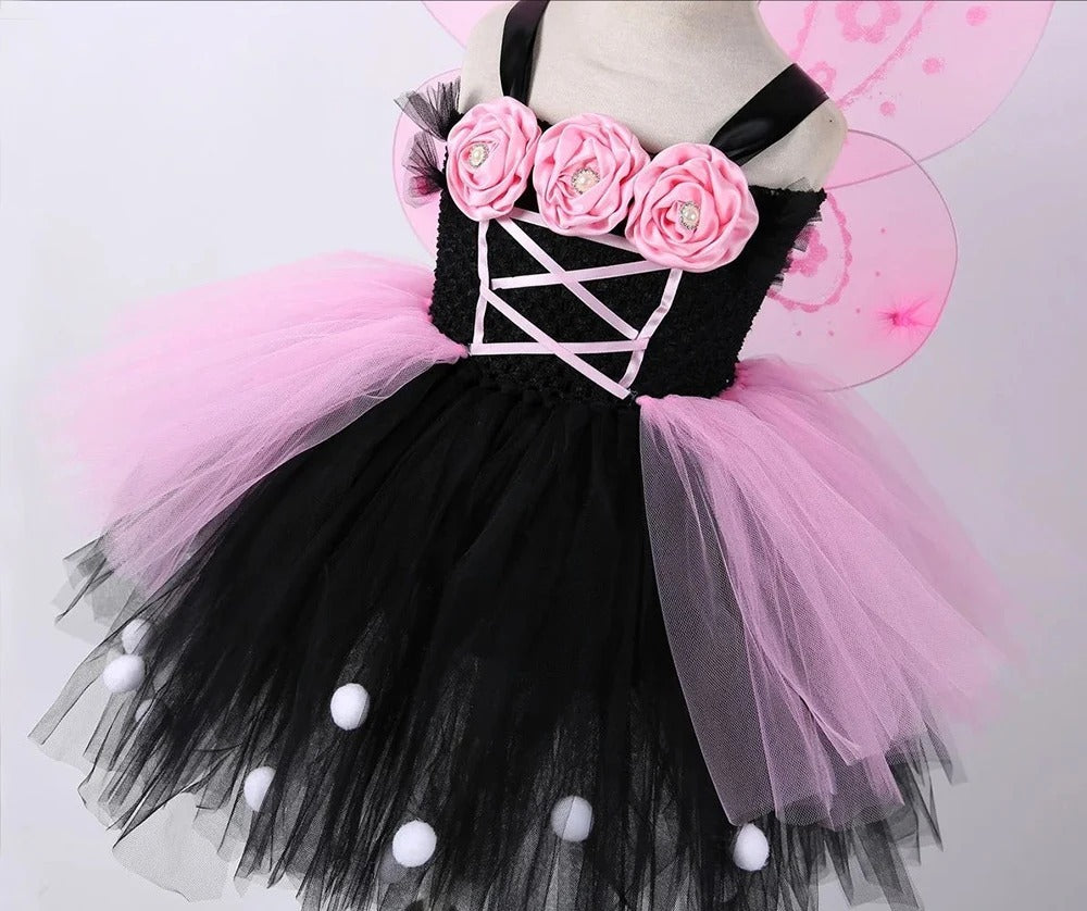 Girls Creative All-match Flower Mesh Pettiskirt Suit