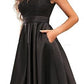 Deep V Slim Fit Slimming Dress Women