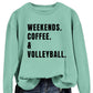 Women's Simple Round Neck Long Sleeve Loose Sweatshirt