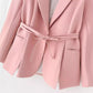 Spring And Summer New Fashion Temperament Series Belt Suit Pants Suit