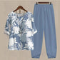 Women's Printed Top And Pants Two-piece Suit
