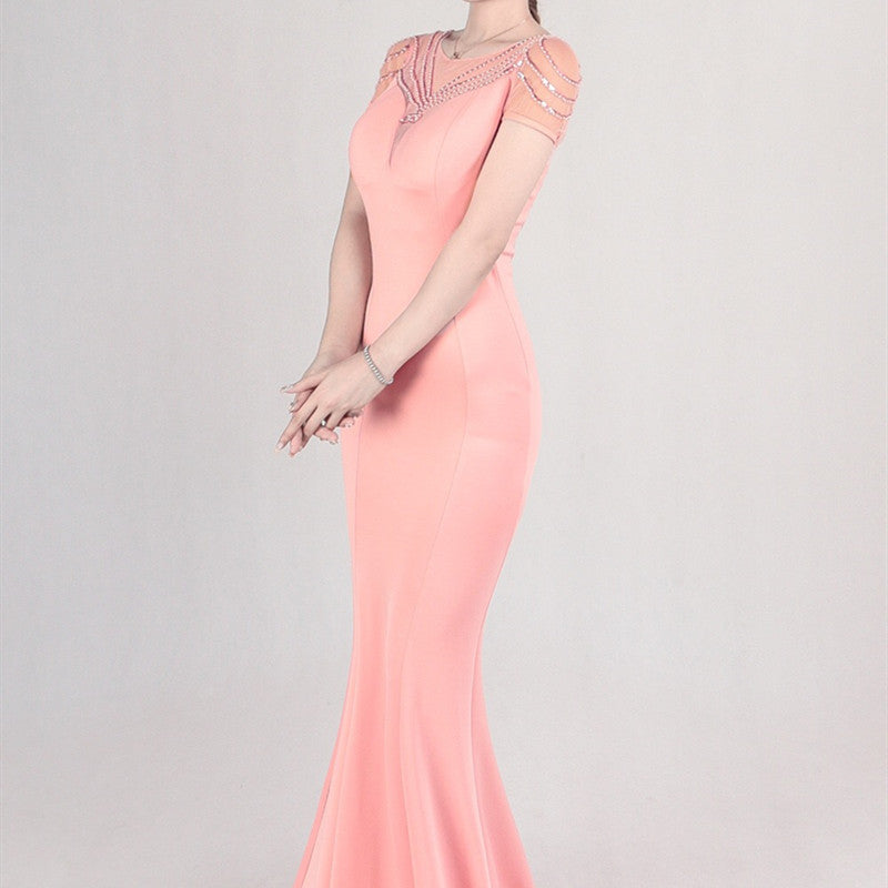 Fishtail evening dress