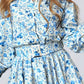 Fashionable Floral Print Dress With Lantern Sleeves