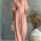 Summer Short-sleeved Jumpsuit Fashion Casual V-Neck Wide-Leg Pants Womens Clothing