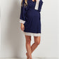 Pure color maternity dress