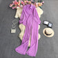 Socialite Temperament Leisure High Waist Drape Pleated Wide-leg Trousers