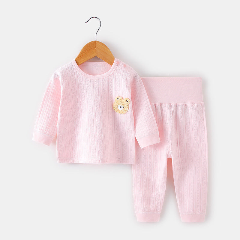 Sous-vêtements en pur coton taille haute pour nouveau-né, protection du ventre, combinaison fendue