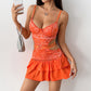 Summer Womens Dress Sheer Alluring And Sexy Low-cut Design
