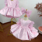 Girls' Blue Party European And American Children Umbrella Princess Dress