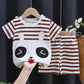 Ensemble à manches courtes pour enfant en pur coton