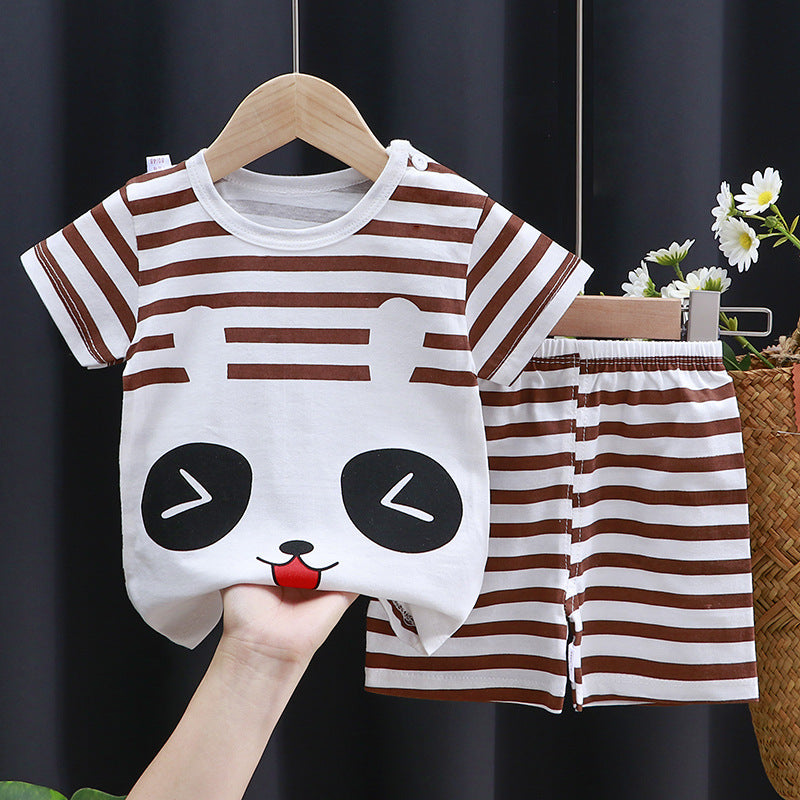 Ensemble à manches courtes pour enfant en pur coton