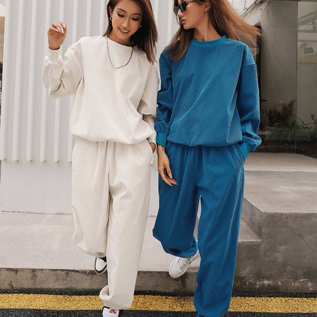 Women's Sports And Leisure Sweater Trousers Suit