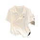 Irregular Curved Hem Short Sleeve T-shirt