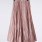 Solid Color Embroidered Long-sleeved Top Handmade Pleated Two-piece Overskirt Suit