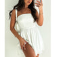 Dopamine Backless Stitching Large Swing Skirt