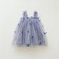 Butterfly Embroidery Mesh Girls' Braces Skirt