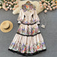 Royal Court Style Floral High-end Sense Dress