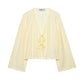 Wrinkle Effect Kimono Coat Shorts Suit