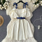Adorable Designer-style Waist-cinching Lace-up Dress