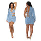 Strapless Single Sleeve Stretch Fashion Dress