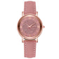 Ladies Fashion Sun Pattern Roman Scale Quartz Watch Watch