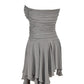 Irregular Chest-wrapped Dress