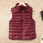 Lightweight down jacket women's Vest Short Size Large