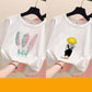 Women's loose ins trendy white short-sleeved t-shirt