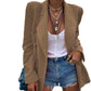 Women's Temperament Professional Casual Women's Solid Color Long Sleeve Small Suit Jacket