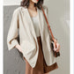 Haut de costume ample et respirant beige, résistant au soleil et assorti