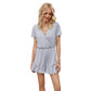 Fashionable leisure jumpsuit with loose wood ear collar