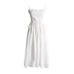 Robe à ourlet large de couleur unie pour femme