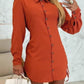 Fashion Personality Drawstring Solid Color Dress Women