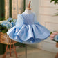 Girls' Blue Party European And American Children Umbrella Princess Dress