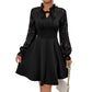 Design Lace Long Sleeve Dress Tether