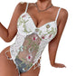 Flower Embroidery Sexy See-through Design Strappy New Camisole Jumpsuit