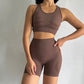 Quick-drying Sports Suit Women's Seamless Yoga Suit Yoga Clothes Shorts Two-piece Set