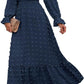 Elegant Cross-Border Fit-and-Flare Jacquard Dress