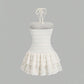 Neck-hanging Summer New White Dress