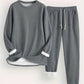 Solid Color Casual And Comfortable Thermal Quilted Homewear Suits