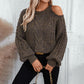 Pull en tricot torsadé tendance pour femme