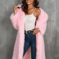 Thickened Long Section Suit Collar Mid-length Plush Fur Coat