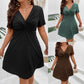 Women's Twisted Knit Solid Color Dress