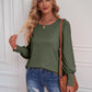 Women's Round Neck Loose Casual Shirt