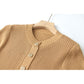 Robe longue en tricot élastique à manches longues et col rond
