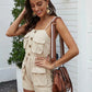 Cross-border -selling Tooling Style Three-dimensional Pocket Sling Lace-up Waist Shorts