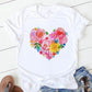 T-shirt à manches courtes imprimé floral tendance