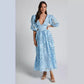 Women's Hollow Out V-neck Lace Embroidery Dress