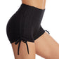 Drawstring Shorts Textured Butt Lift Gym Workout Slim Jogging Fitness Yoga Leggings Shorts